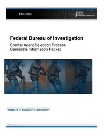 Cover for U.S. Department of Justice · Special Agent Selection Process Candidate Information Packet : Federal Bureau of Investigation (Pocketbok) (2016)