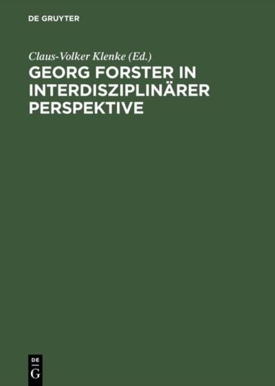 Cover for Vch · Georg Forster in Interdisziplinaerer Perspektive Beitraege DES Internationalen Symposions in Kassel (Hardcover Book) (1995)