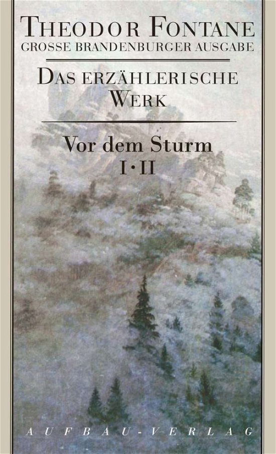 Cover for Fontane · Vor dem Sturm,4 Bde.in2 Teilbdn (Buch)