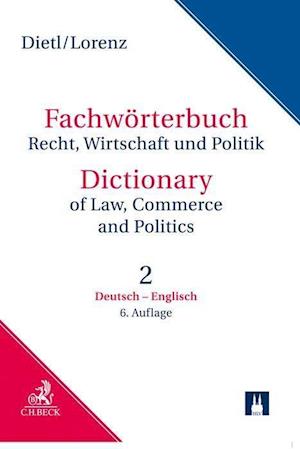 Cover for Dietl · Wörterbuch für Recht,Wirtschaft.2 (Book)