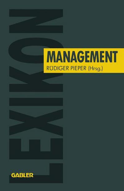 Lexikon Management - Rudiger Pieper - Książki - Gabler - 9783409132145 - 1992