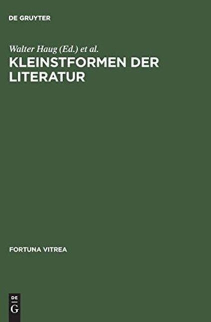 Cover for Kleinstformen der Literatur (Book) (1995)