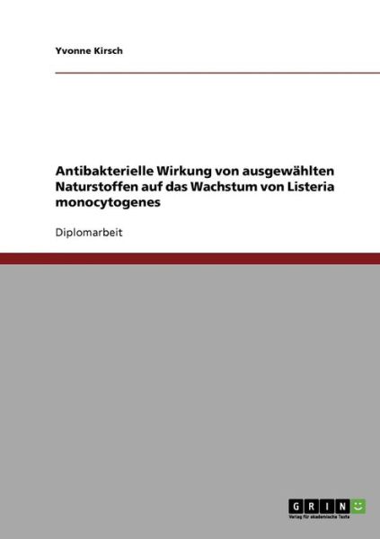 Cover for Kirsch · Antibakterielle Wirkung von ausg (Book) [German edition] (2013)