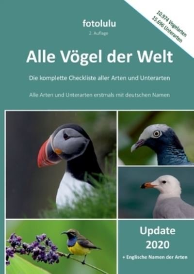 Cover for Fotolulu · Alle Voegel der Welt: Die komplette Checkliste aller Arten und Unterarten (Paperback Book) (2021)