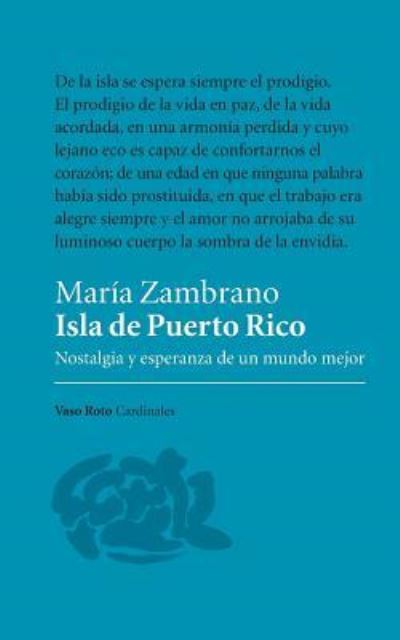 Cover for Rogelio Blanco · Isla de Puerto Rico (Taschenbuch) (2017)