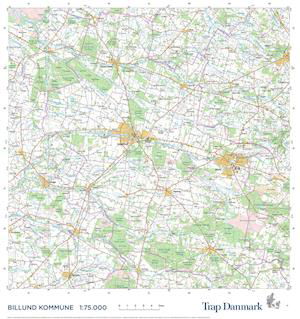 Trap Danmark: Kort over Billund Kommune - Trap Danmark - Bøger - Trap Danmark - 9788771812145 - 14. april 2021