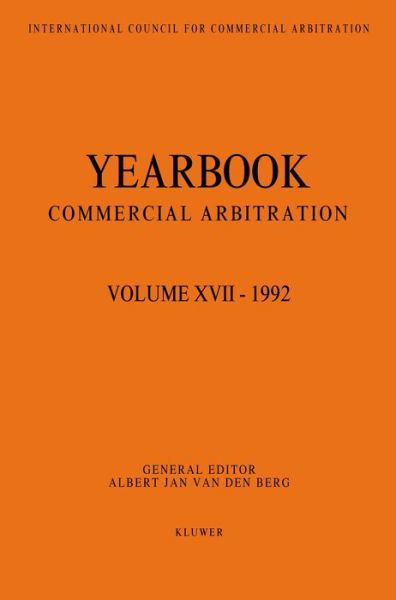 Cover for Albert Jan Van den Berg · Year Book of Commercial Arbitration (Pocketbok) (2008)