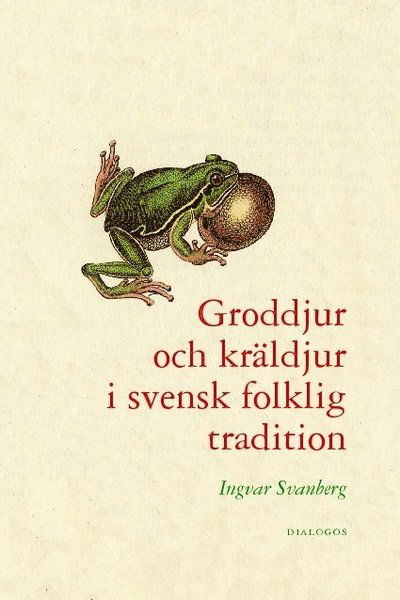 Cover for Ingvar Svanberg · Groddjur och kräldjur i svensk folklig traditon (Hardcover Book) (2009)