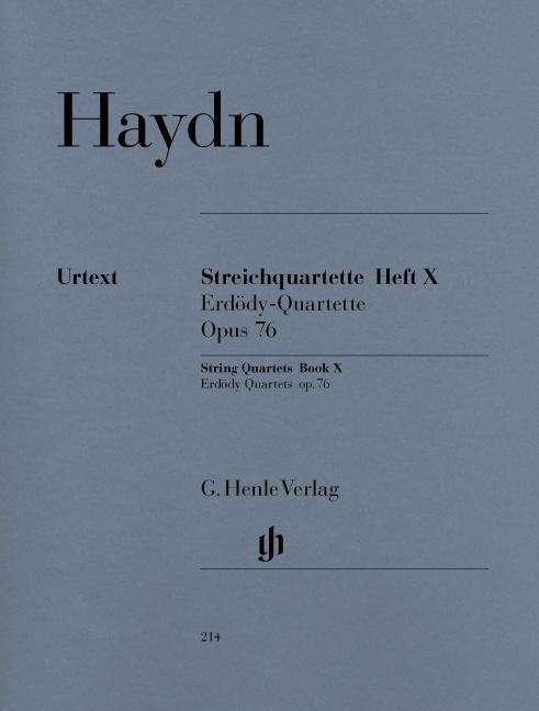 Cover for J Haydn · Streichq.Heft X op.76.1-6.HN214 (Bog) (2018)