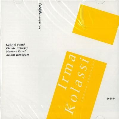 Cover for Claude Debussy  · Irma Kolassi Sing... (CD)