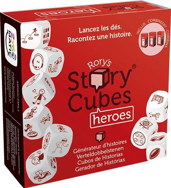 Story Cubes Heroes, Farbe (Asmrsc33Ml1) - Asmodee - Fanituote - Asmodee - 3558380067146 - 