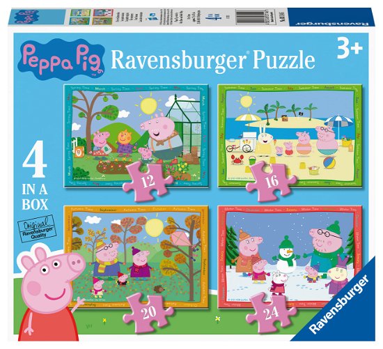 Peppa Pig 4 Seizoenen (3x6 Stukjes) (Jigsaw Puzzle)
