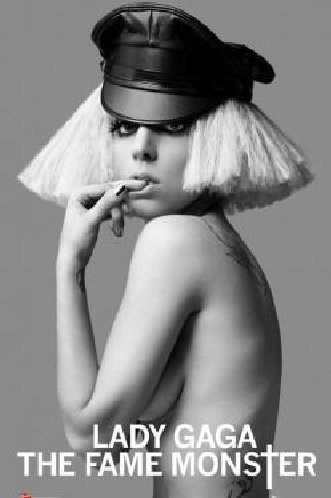 Poster (100m) Lady Gaga Leather Cap (61x91,5) - Lady Gaga - Produtos - AMBROSIANA - 5028486114146 - 