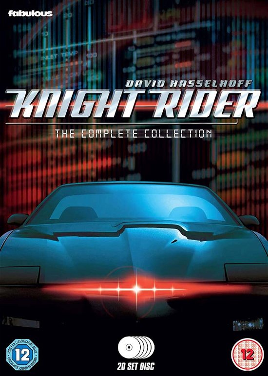 Cover for Knight Rider  Complete Series · Knight Rider Seasons 1 to 4 Complete Collection (DVD) (2020)