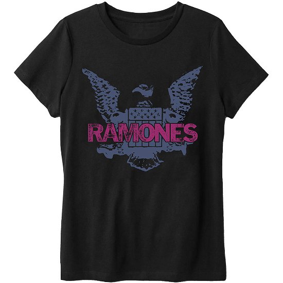 Ramones Unisex T-Shirt: Purple Eagle - Ramones - Produtos -  - 5056368615146 - 