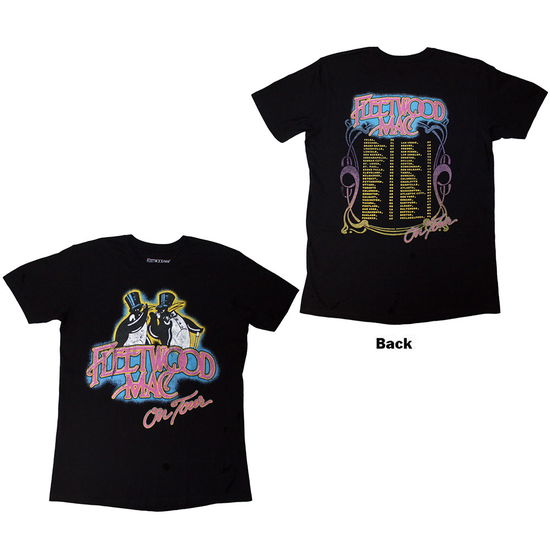 Cover for Fleetwood Mac · Fleetwood Mac Unisex T-Shirt: On Tour (Black) (Back Print) (T-shirt) [size S] (2025)