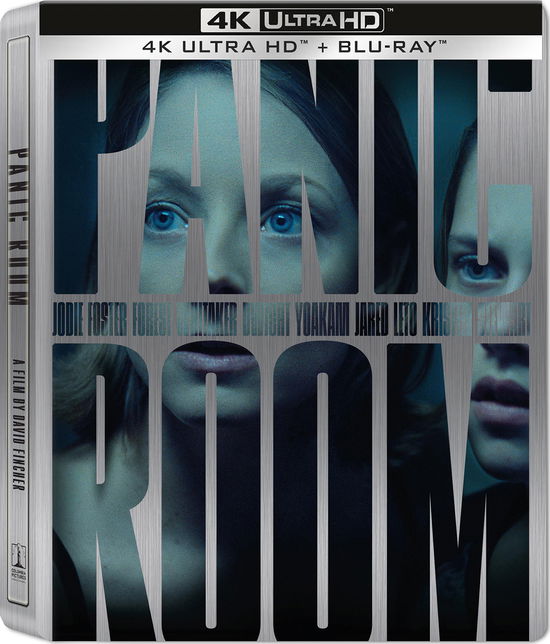 Cover for Panic Room (4K UHD + Blu-ray) [Limited Steelbook edition] (2025)