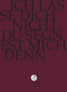 Ich lasse dich nicht, du segnest mich denn (J.S. B - J.S. Bach-Stiftung / Lutz,Rudolf - Films - J.S. Bach-Stiftung - 7640151162146 - 30 juni 2017