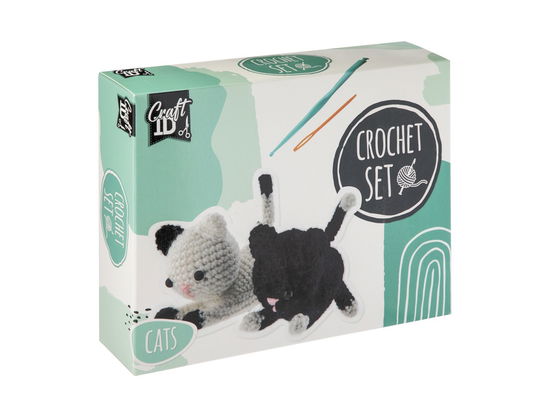 Cover for Craft Id · Crochet Kit Cats, 2 Pcs, 13x6.5x10.5cm - (k-cr1701/ge) (Zabawki)