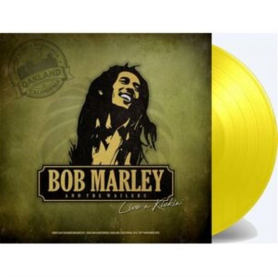 Cover for Bob Marley &amp; the Wailers · Live N Kickin Kmpx Live At Oakland Auditorium. Oakland. California (Special Edition) (Yellow Vinyl) (LP) [Special edition] (2023)