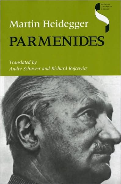 Cover for Martin Heidegger · Parmenides - Studies in Continental Thought (Paperback Bog) [New edition] (1998)
