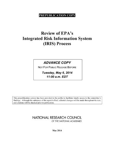 Cover for National Research Council · Review of Epa's Integrated Risk Information System (Iris) Process (Pocketbok) (2014)