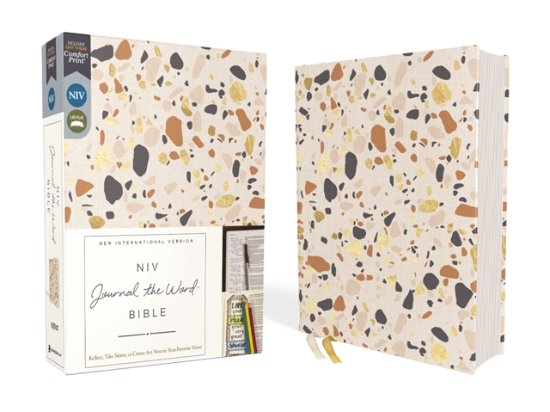 Cover for Zondervan Zondervan · NIV, Journal the Word Bible (Perfect for Note-Taking), Cloth over Board, Cream, Red Letter, Comfort Print: Reflect, Take Notes, or Create Art Next to Your Favorite Verses - NIV Journal the Word Bible (Hardcover Book) (2023)