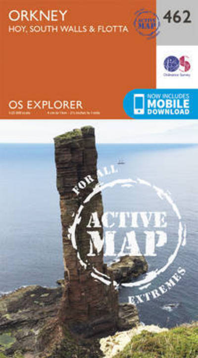 Cover for Ordnance Survey · Orkney - Hoy, South Walls and Flotta - OS Explorer Active Map (Map) [September 2015 edition] (2015)