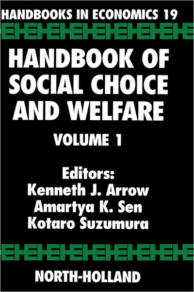 Cover for K J Arrow · Handbook of Social Choice and Welfare - Handbooks in Economics (Hardcover Book) (2002)