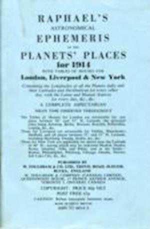 Cover for Edwin Raphael · Raphael's Astronomical Ephemeris: With Tables of Houses for London, Liverpool and New York (Paperback Book) [New edition] (1968)