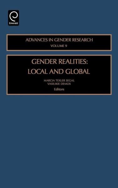 Cover for Esther Ed. Segal · Gender Realities: Local and Global - Advances in Gender Research (Hardcover Book) (2005)