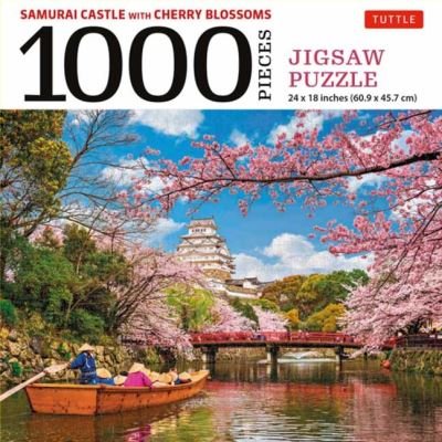 Samurai Castle with Cherry Blossoms 1000 Piece Jigsaw Puzzle: Cherry Blossoms at Himeji Castle (Finished Size 24 in X 18 in) (GAME) (2021)