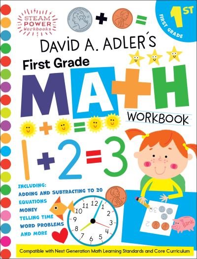 Cover for David A. Adler · David A. Adler's First Grade Math Workbook - STEAM Power Workbooks (N/A) (2022)