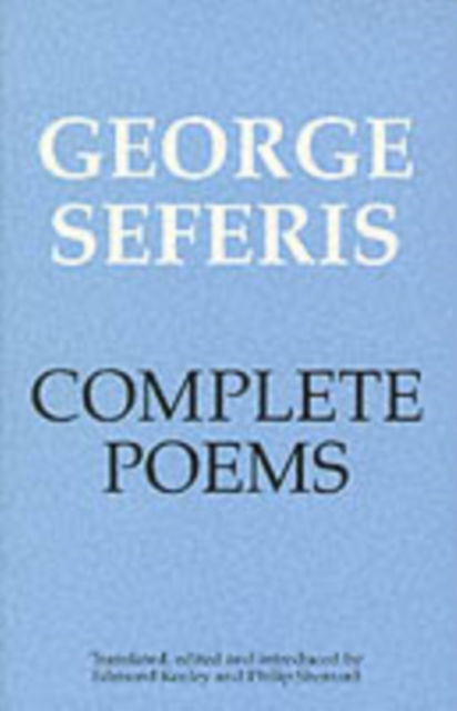 Cover for George Seferis · Complete Poems: George Seferis (Paperback Book) [New edition] (2000)