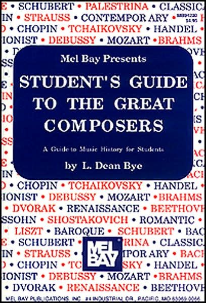 Cover for L  Dean Bye · Students Guide to the Great Composers (Spiral Book) (1988)