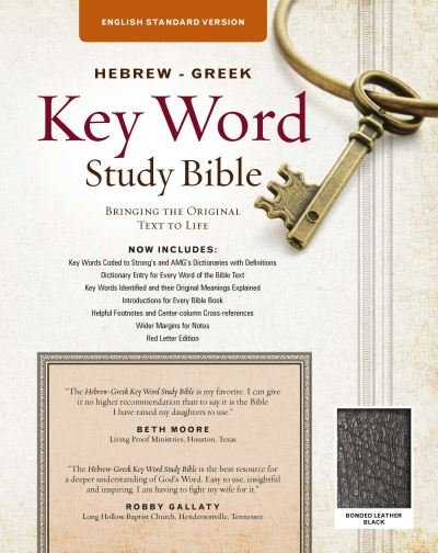 Cover for Dr. Warren Patrick Baker D.R.E. · The Hebrew-Greek Key Word Study Bible ESV Edition, Black Bonded Leather (Leather Book) (2017)