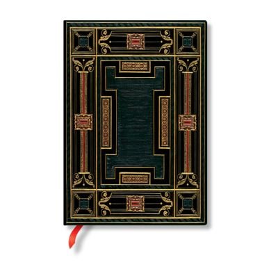 Cover for Paperblanks · Onyx (Asterales) Midi Lined Hardback Journal (Elastic Band Closure) - Asterales (Hardcover Book) (2023)