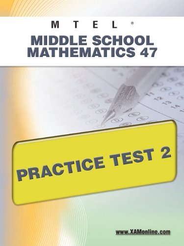 Cover for Sharon Wynne · Mtel Middle School Mathematics 47 Practice Test 2 (Taschenbuch) (2011)