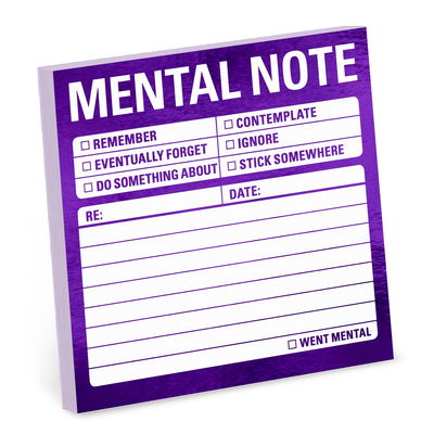 Cover for Knock Knock · Knock Knock Mental Note Metallic Sticky Notes (Print) (2019)