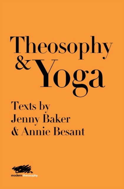 Cover for Jenny Baker · Theosophy and Yoga (Hardcover Book) (2019)