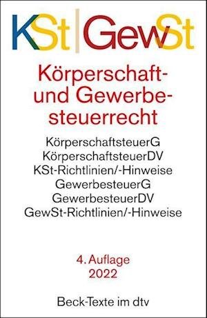 Cover for Dtv Verlagsgesellschaft · Körperschaftsteuerrecht / Gewerbesteuerrecht (Paperback Bog) (2022)