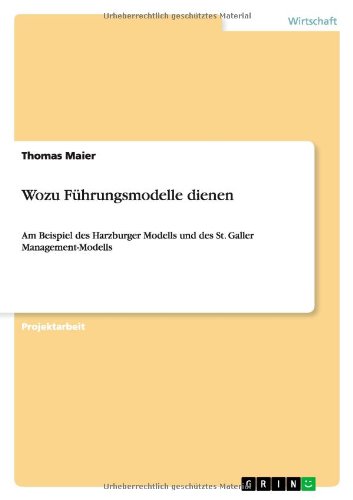 Cover for Thomas Maier · Wozu Fuhrungsmodelle dienen (Paperback Book) [German edition] (2010)