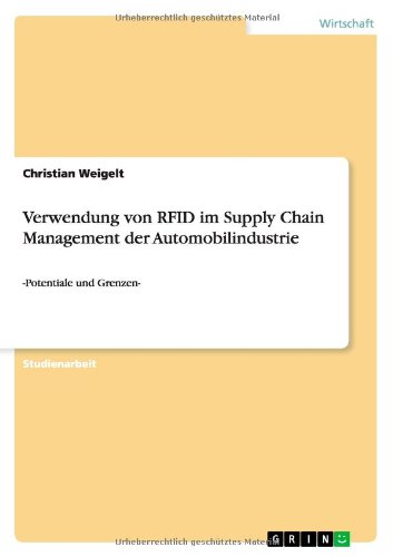 Cover for Weigelt · Verwendung von RFID im Supply C (Book) [German edition] (2011)