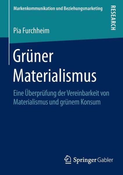 Cover for Furchheim · Grüner Materialismus (Book) (2015)