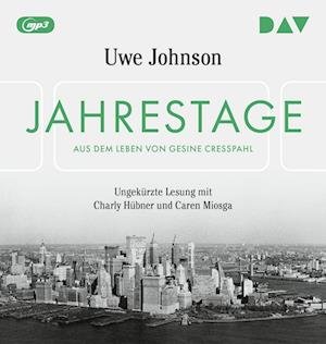 Cover for Uwe Johnson · Jahrestage. Aus dem Leben von Gesine Cresspahl (Hörbuch (CD)) (2023)