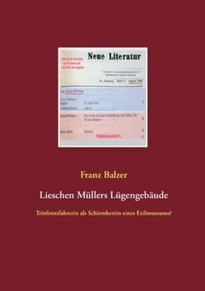 Cover for Balzer · Lieschen Müllers Lügengebäude (N/A) (2021)