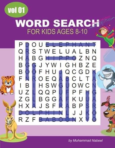 Cover for Muhammad Nabeel · Word Search for Kids Ages 8-10 - Vol 1 (Paperback Bog) (2020)