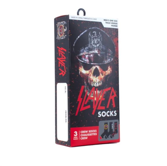 Slayer Socks 3 Pack In Gift Box (One Size) - Slayer - Produtos - SLAYER - 0841657010147 - 21 de outubro de 2024