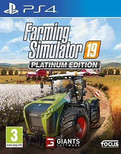 Cover for Focus Home Interactive · Farming Simulator 19 - Platinum Edition (PS4)