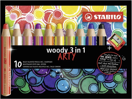 Cover for Stabilo · STABILO Woody ARTY Etui - 10 Kleuren + Puntenslijper (Spielzeug)